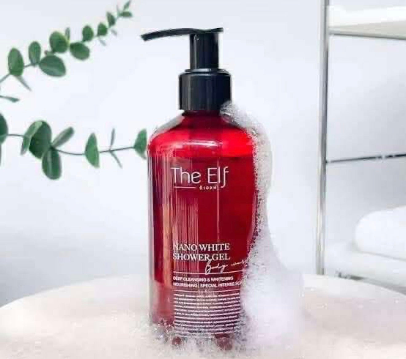 The Elf Nano white shower gel