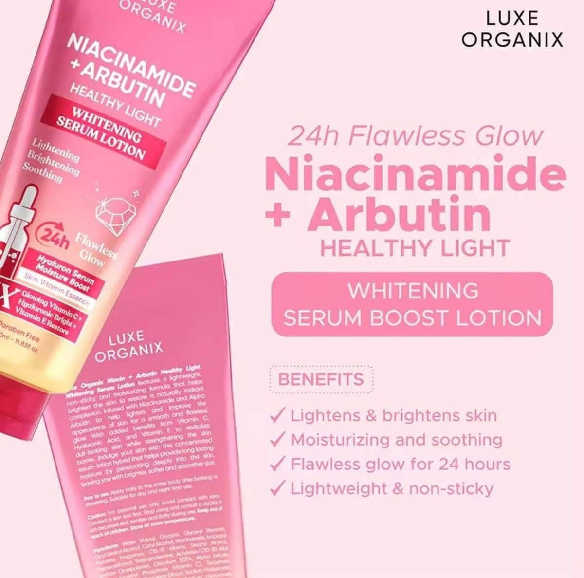 Luxe Organix Niacinamide + Arbutin Lotion