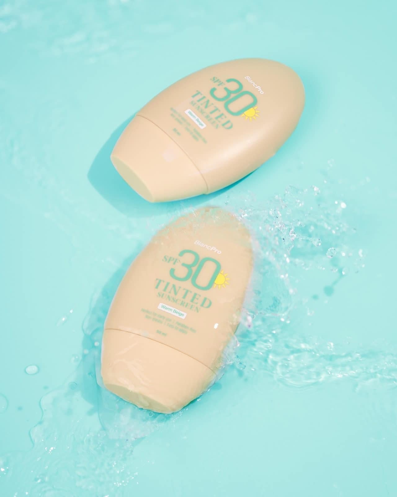 Sunscreen tinted