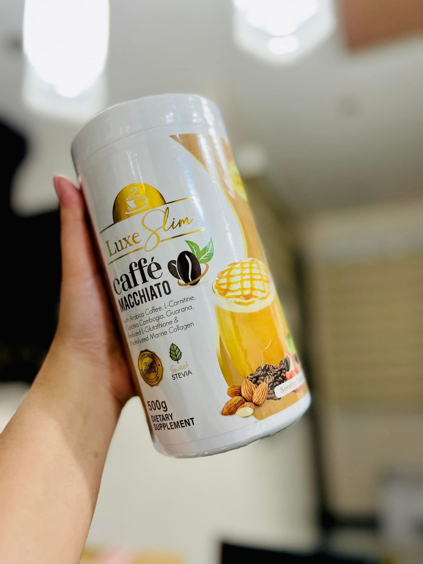 Luxe Slim Macchiato Jar (500g)