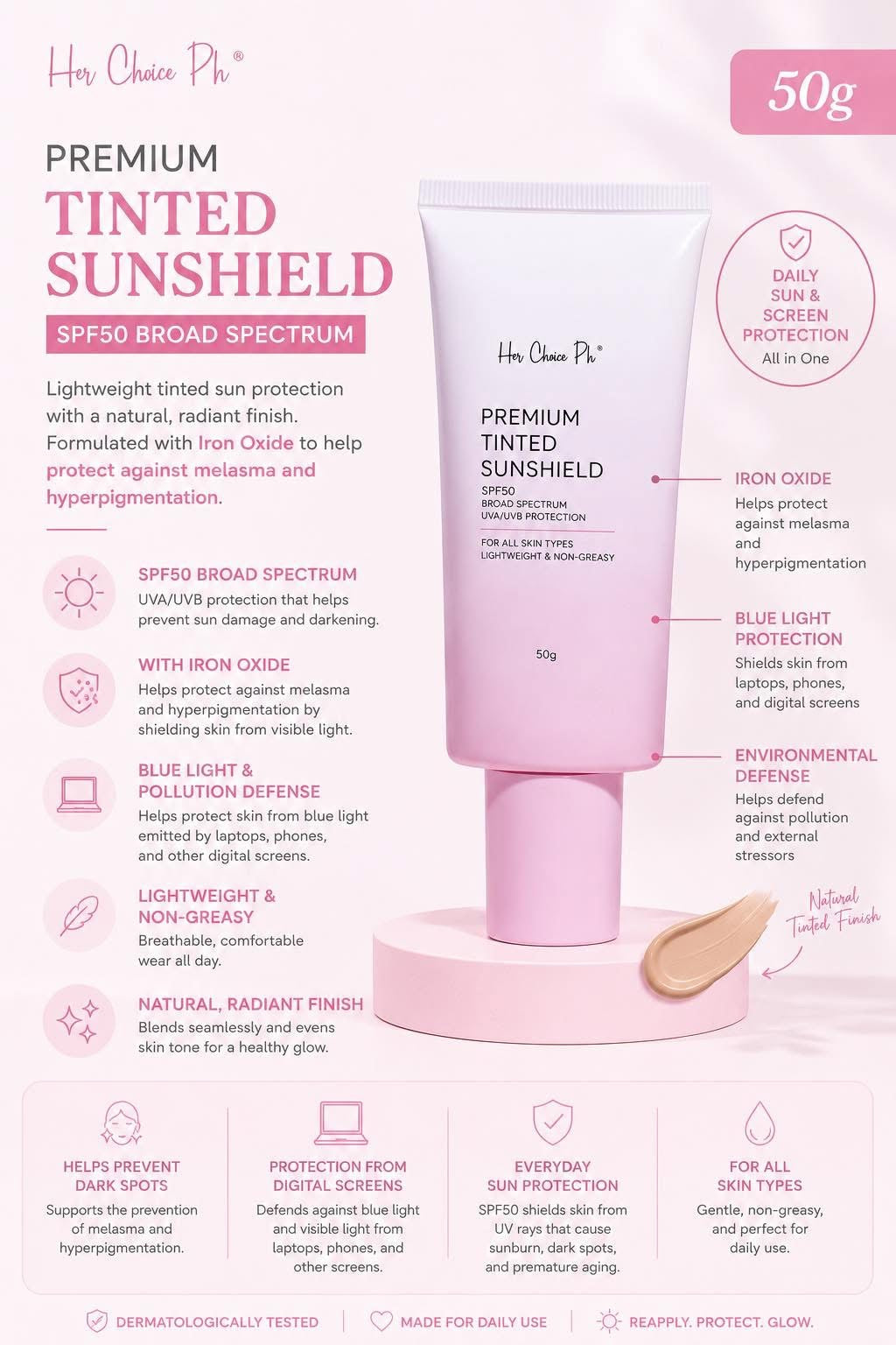 Her Choice Tinted Sunshield