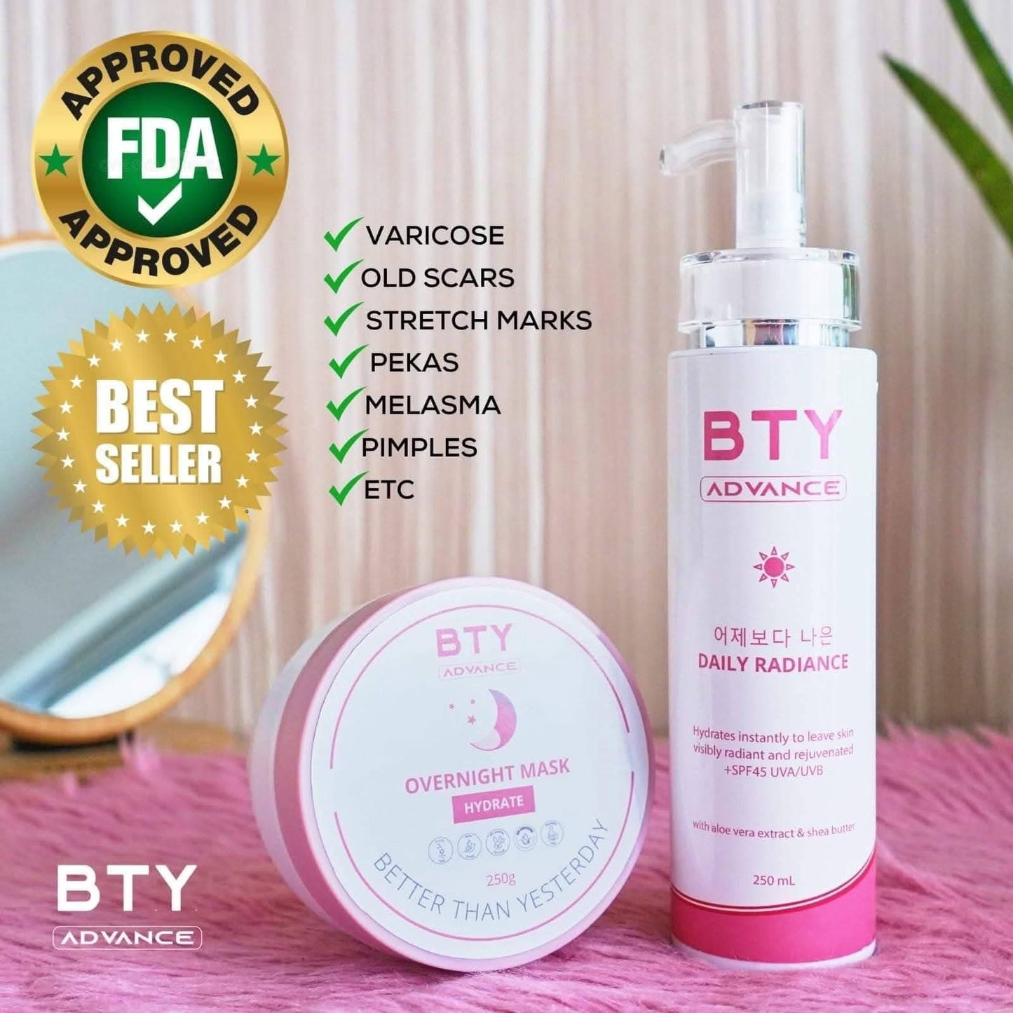 BTY Set (Daily Radiance and Overnight Mask)