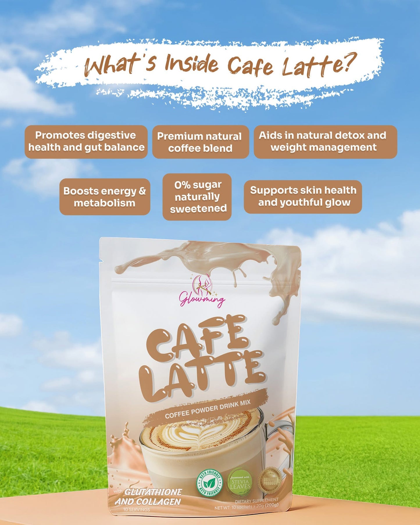 Glowming Cafe Latte (10sachet)