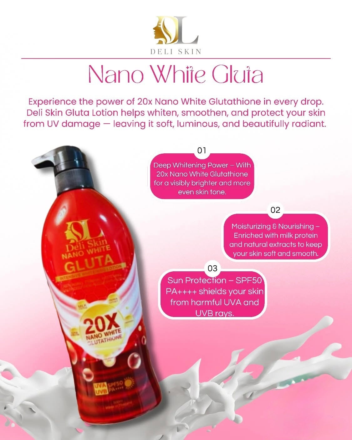 Deli skin nano white (500mL)