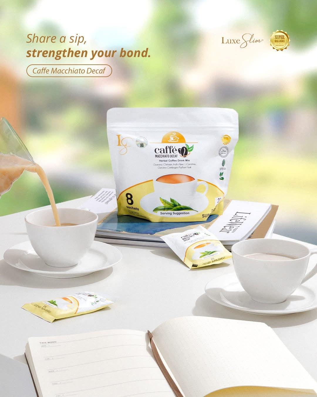 Luxe Slim Decaf (8 sachet)