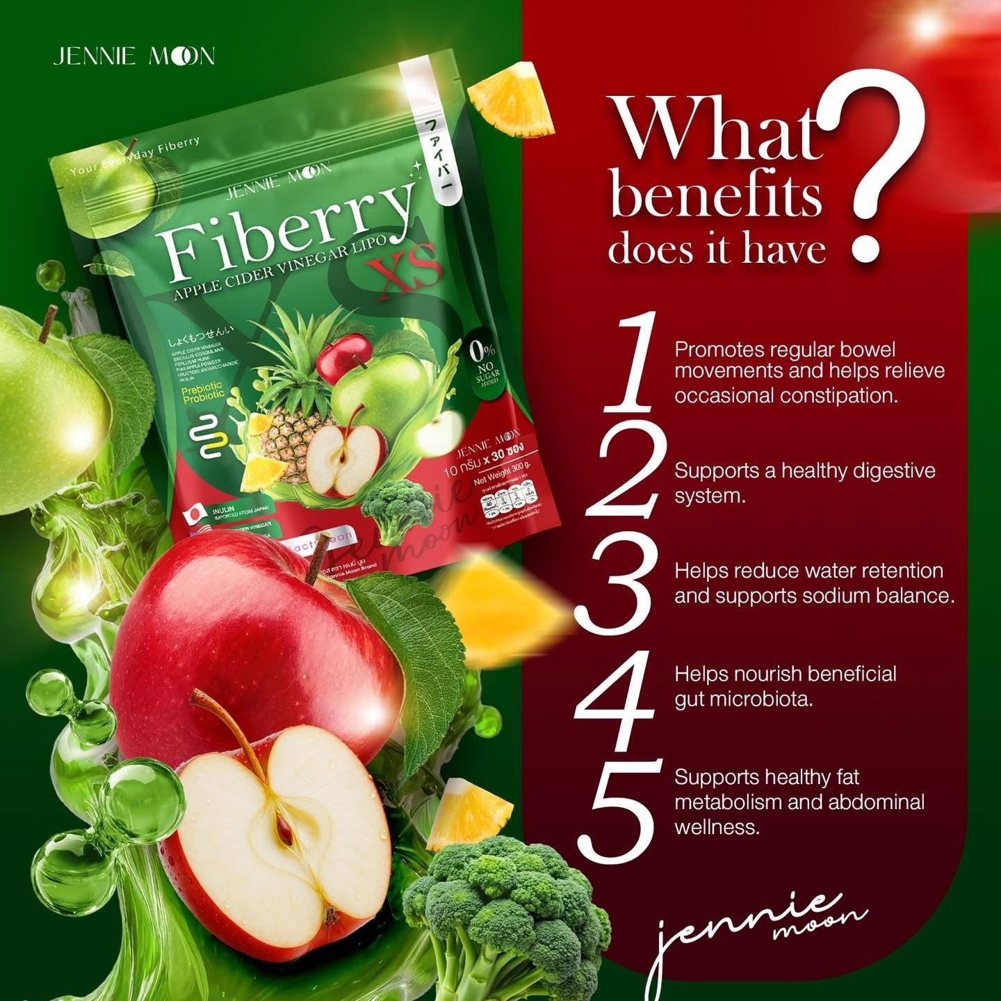 JennieMoon Fiberry (10sachet)