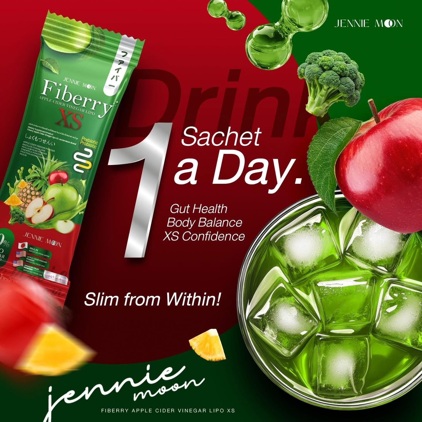 JennieMoon Fiberry (10sachet)