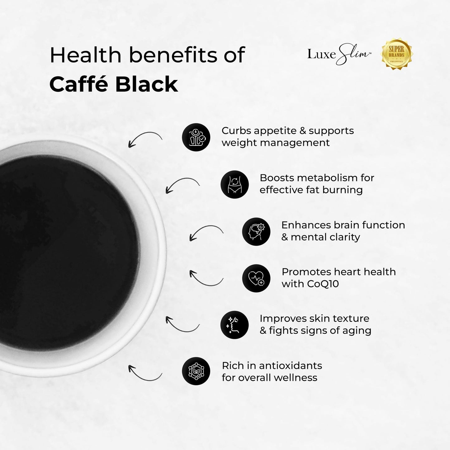 Luxe Slim Caffe Black