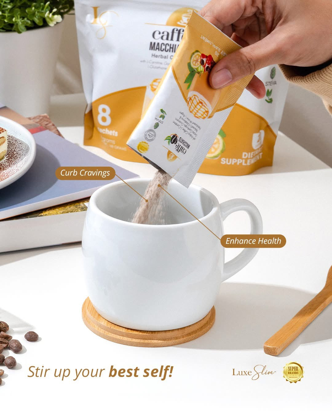 Luxe Slim Caffe Macchiato (8sachet)